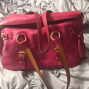 Pink leather Dooney and Bourke Satchel